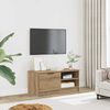 vidaXL Meuble TV ch&ecirc;ne artisanal 80x35x36,5 cm bois d'ing&eacute;nierie