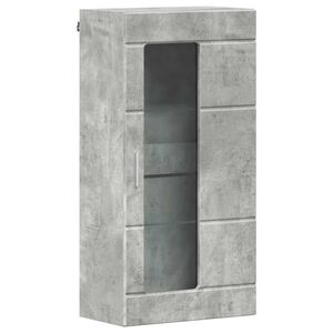 vidaXL Cabinet en Bois Gris b&eacute;ton 50 x 29 x 100 cm Bois d'ing&eacute;nierie