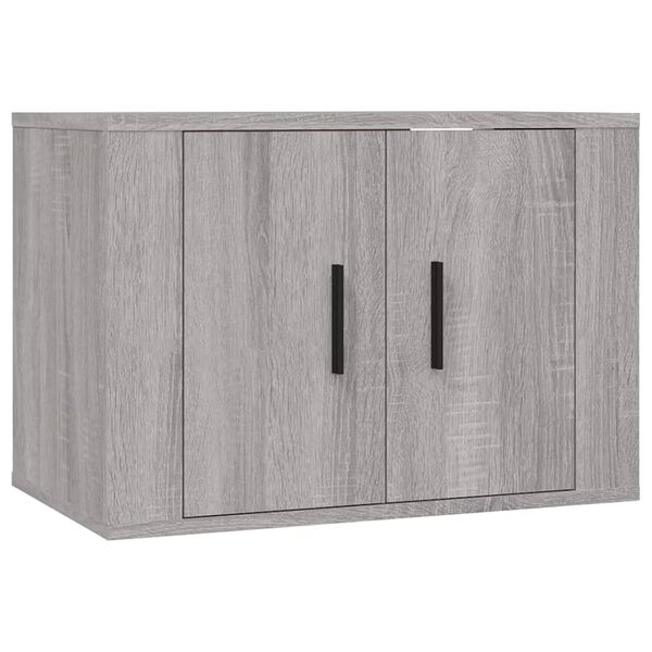 vidaXL Ensemble de meubles TV 4 pcs Sonoma gris Bois d'ing&eacute;nierie