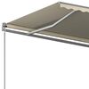 vidaXL Auvent automatique sur pied 500x350 cm Cr&egrave;me