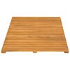 vidaXL Tapis de bain Uni Marron 80 x 50 cm bois
