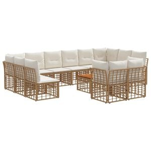 vidaXL Ensemble de canap&eacute;s d'ext&eacute;rieur 13 pc 12 place