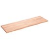vidaXL Dessus de table marron clair bois ch&ecirc;ne massif trait&eacute;