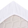 vidaXL Drap Housse Blanc 200 x 160 cm Coton