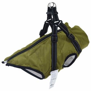 vidaXL Manteau pour chien Vert arm&eacute;e L28 Fleece et Polyester