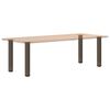 vidaXL Pieds de table console 4 pi&egrave;ces Acier naturel 72-74 cm Acier