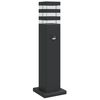 vidaXL Lampadaire d'ext&eacute;rieur avec capteur noir 50 cm aluminium