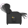 vidaXL Fauteuil de massage Noir Similicuir