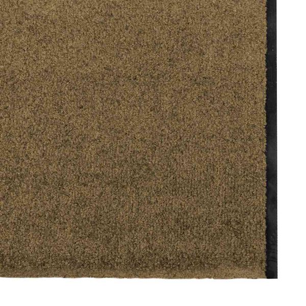 vidaXL Tapis d'entr&eacute;e Marron et Noir 120 x 400 cm Polyamide et PVC