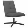vidaXL Chaise pivotante Gris fonc&eacute; Tissu
