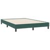vidaXL Sommier &agrave; lattes de lit et matelas vert fonc&eacute; 140x220cm velours