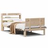 vidaXL Cadre de lit avec t&ecirc;te de lit sans matelas 90x190 cm