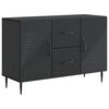 vidaXL Buffet avec tiroir Noir 89 x 34,5 x 60 cm Bois d'ing&eacute;nierie