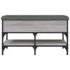vidaXL Banc &agrave; chaussures sonoma gris 82x42x45 cm bois d'ing&eacute;nierie