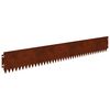 vidaXL Bordure de Pelouse 30 pcs 103 x 15 cm Acier Rouill&eacute;