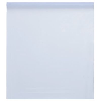 vidaXL Film de fenêtre statique dépoli blanc transparent 45x1000cm PVC