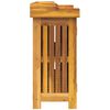 vidaXL Armoire de jardin avec &eacute;tag&egrave;re Naturel 78 x 36,5 x 78 cm