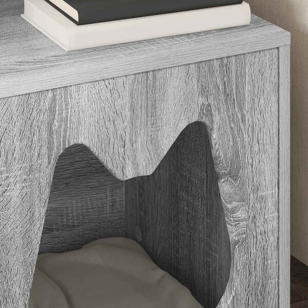 vidaXL Maison pour chat Gris Sonoma 42,5 x 40 x 53,5 cm