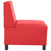 vidaXL | Unité de Sofa Modulaire Sans Accoudoirs | Rouge 55 x 74 x 82 cm