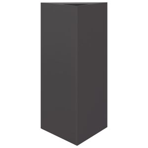 vidaXL Jardini&egrave;re noir triangulaire 40x34,5x75 cm acier