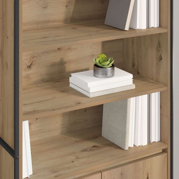 vidaXL Armoires Hautes 2 pcs Ch&ecirc;ne artisan 79 x 36 x 200 cm