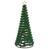 vidaXL Sapin de No&euml;l brillant avec LED et socle EKENAS 180 cm 220 LED