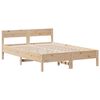 vidaXL Lit bibliothèque sans matelas 140x190 cm bois de pin massif
