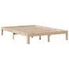 vidaXL Lit biblioth&egrave;que sans matelas 140x190 cm bois de pin massif