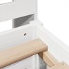vidaXL Lit biblioth&egrave;que sans matelas blanc 180x200 cm bois pin massif