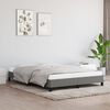 vidaXL Cadre de lit sans matelas gris fonc&eacute; 140x190 cm tissu