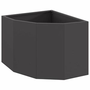 vidaXL Jardini&egrave;re d'Angle Noir 45 x 45 x 35 cm Acier