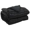 vidaXL Duvet complet toute l'ann&eacute;e 155 x 220 cm 300 gsm Noir