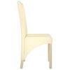 vidaXL Chaises &agrave; manger lot de 4 cr&egrave;me similicuir