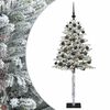 vidaXL Arbre de No&euml;l Artificiel avec Boule 120 cm 150 LED Blanc chaud