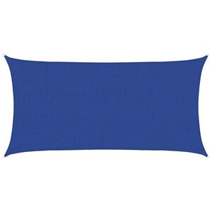vidaXL Voile d'ombrage 160 g/m&sup2; rectangulaire bleu 2,5x5 m PEHD