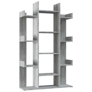 vidaXL Biblioth&egrave;que Sonoma gris 86x25,5x140 cm Bois d'ing&eacute;nierie