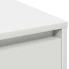 vidaXL Buffet LED Blanc 90 x 32 x 75 cm Bois d'ing&eacute;nierie