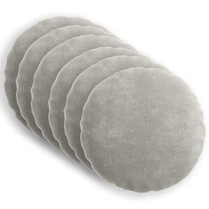 vidaXL Housse de coussin 6 pc HEERLEN Gris clair &Oslash; 50 cm