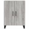 vidaXL Buffet haut Sonoma gris 69,5x34x180 cm Bois d'ing&eacute;nierie