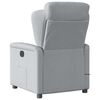 vidaXL Fauteuil de massage inclinable Gris clair Tissu