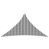 vidaXL Voile d'ombre 5 x 5 x 5 m HDPE Triangulaire Anthracite et blanc