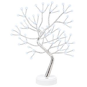 vidaXL Mini sapin de No&euml;l starburst 2 pc Argent&eacute; 12 x 50 cm Acier