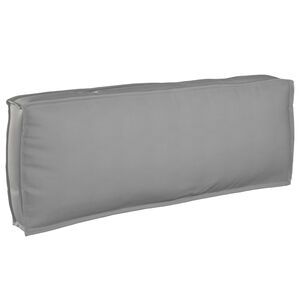 vidaXL Coussin pour dossier de palette Gris 120 x 40 x 12 cm