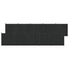 vidaXL Panneau de cl&ocirc;ture 10 pcs WPC et Aluminium Noir