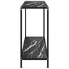 vidaXL Table console Noir 120x35x75 cm Verre trempé
