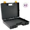 vidaXL Bo&icirc;tes de machine universelles avec mousse Caoutchouc 2 pcs