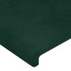 vidaXL Cadre de lit sans matelas vert fonc&eacute; 140x190 cm velours