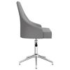 vidaXL Chaises pivotantes &agrave; manger lot de 2 Gris clair Tissu