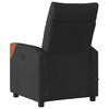 vidaXL Fauteuil de massage inclinable &eacute;lectrique Noir Tissu