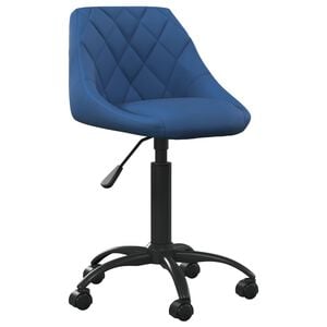 vidaXL Chaise de salle &agrave; manger Bleu Velours